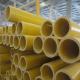 Smooth Surface Yellow FRP Pultruded Tube Customized Colour Diameter