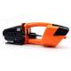 Portable Electric Baler Orange PET And PP Removable Battery