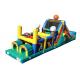 Funny Basketball Inflatable Obstacle Courses For Rent , Moon Bounce Obstacle Course