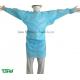116*188cm Waterproof Disposable CPE Gowns With Thumb Loop