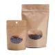 150g Brown Paper Coffee Bags Doypack Coffee Stand Up Pouch 130mm Width