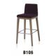 North Europe style wooden bar chair furniture with cushion seat