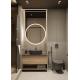 Retro Black Customized Bathroom Tailored Modern Bathroom Cabinet With Towel Racks