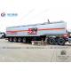 4 Axle 60000L Carbon Steel Q235 Fuel Tanker Truck