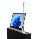 Conference Table Monitor Lift Motorized Touch Screen Manual Monitor Lift Brushed Aluminum Alloy
