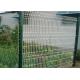 3D Curved 50*200mm Peach Post Fence Galvanized PE Coating