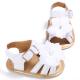 New designed colorful flower PU Leather 0-2 years infant prewalker summer baby sandals