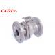 JIS 20K 2PC Cast Steel Ball Valve ISO5211 Direct Mounting Pad for Motor