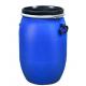 Barrel Wall Thickness 3-5 Mm 200L Plastic Drum Round Shape Blue