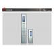 Passenger Lift Cop Panel / Mirror Stainless Steel Elevator Car Operating Panel