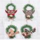 owl bird design Door Christmas Wreath Decoration for Windows and Kid's Room Decoration