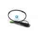 Customized Length Fiber Optic Patch Cord Mini SC APC Waterproof Connector Black