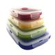 Custom Hot Selling Microwave Safe Collapsible Lunch Box Freezer Dishwasher Contain Food Grade Portable Silicone Foldable