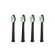 Black Oral Care Electric Toothbrush Replacement Heads OEM ISO13485