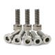 Silver Hex Head Bolts Socket Drive Right Hand Polished Surface A2-70 Grade