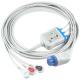 Datex Ohmeda Compatible Direct-Connect ECG Cable and leadwires 3Lead AHA Snap