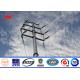 Steel Electrical Power Transmission Poles For Electricity Distribution Line Project