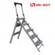 High Strength Aluminum Step Ladder 5 Steps Rust Proof Long Life Span