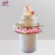 odm SGS Wedding Display Stainless Steel Chair And Table Round Crystal Cake Table