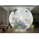 Inflatable Gray Moon Planet With LED Lights Hung For Event Festival Atmosphere Decoration