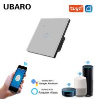 Smart WIFI Light Switch Grey 1 Gang Waterproof Fireproof Vioce Control