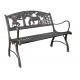 Painting Ornamental Iron Accessories / Outdoor Furniture Cast Iron Park Bench