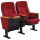 Thailand Singapore Fold Up Seating Auditorium Chairs With Wooden Writing Pad