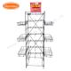 Flooring Metal Wire Potato Chips Display Candy Basket Rack