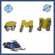 Steel Anti Rust Snowmobile Dolly Set Gravel V Slide PVC Rotary Casters