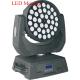 DMX512 4 In 1 8W × 36 LED Moving Head With 16 Channels For Stage