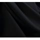 Polyester wool peach fabric formal black color for abaya cloth, width 58 inches,