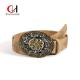 All Seasons Fashionable Vintage Leather Belt Tight Western Style Buckle 105cm Size