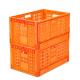 Collapsible Stackable Vegetable Plastic Basket for Supermarket Fresh Turnover Foldable