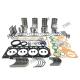 Overhaul Rebuild Kit For Yanmar 4D84-3 Engine parts