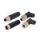 M8 Waterproof 3pin 4pin Male Female Right Angle Straight Assembly Sensor Connector