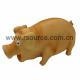 Custom color squeaky latex rubber pig pet toy