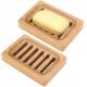 SGS Bamboo Natural Wood Soap Dish Home Bathroom Accessories