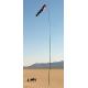 30FT fiberglass telescoping flag pole super strong flagpole portable