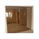 Popular Decorative Brown Tinted Mirror , Various Sizes Tinted Tempered Glass