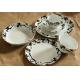 superwhite porcelain/ceramic  18pcs dinnerware set with colour box /round dinner set
