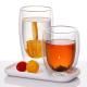 Empty Cappuccino Glasses Double Walled Insulated Glass Tumblers 350ml 650ml