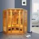 Red Cedar Wood Indoor Ceramic Heater Infrared Sauna Room Modern Design