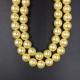 Wholesale High Quality  14mm Golden  Round Shap Shell Pearl Strand 16 inches