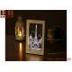 Wooden Creative 3D photo frame Table Lamp , modern 3d acrylic photo Frame table lamp