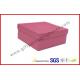 Rigid Luxury Pink Gift Boxes Matt Lamination , jewelry gift boxes