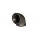 Smooth Surface Malleable Iron Elbow Black Galvanized Pipe Fittings Eco Friendly