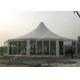 Transparent Glass Wall and Glass Door Gazebo Canopy Tents White PVC Cover