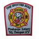 Washable Twill Fire Rescue Embroidery Patch Merrow Border