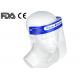 Protect Eyes Plastic Face Shield With Clear Open Protective Film Elastic Band And Comfort Sponge Isolation