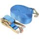 Custom size  and PVC Label Heavy Duty Ratchet Strap Tie Down Lashing Belt For Truck and Cargo control